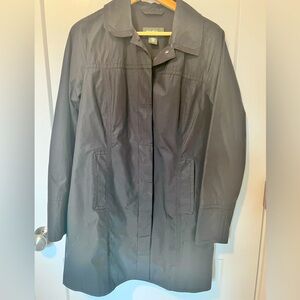Eddie Bauer Front Button Black Utility Jacket
